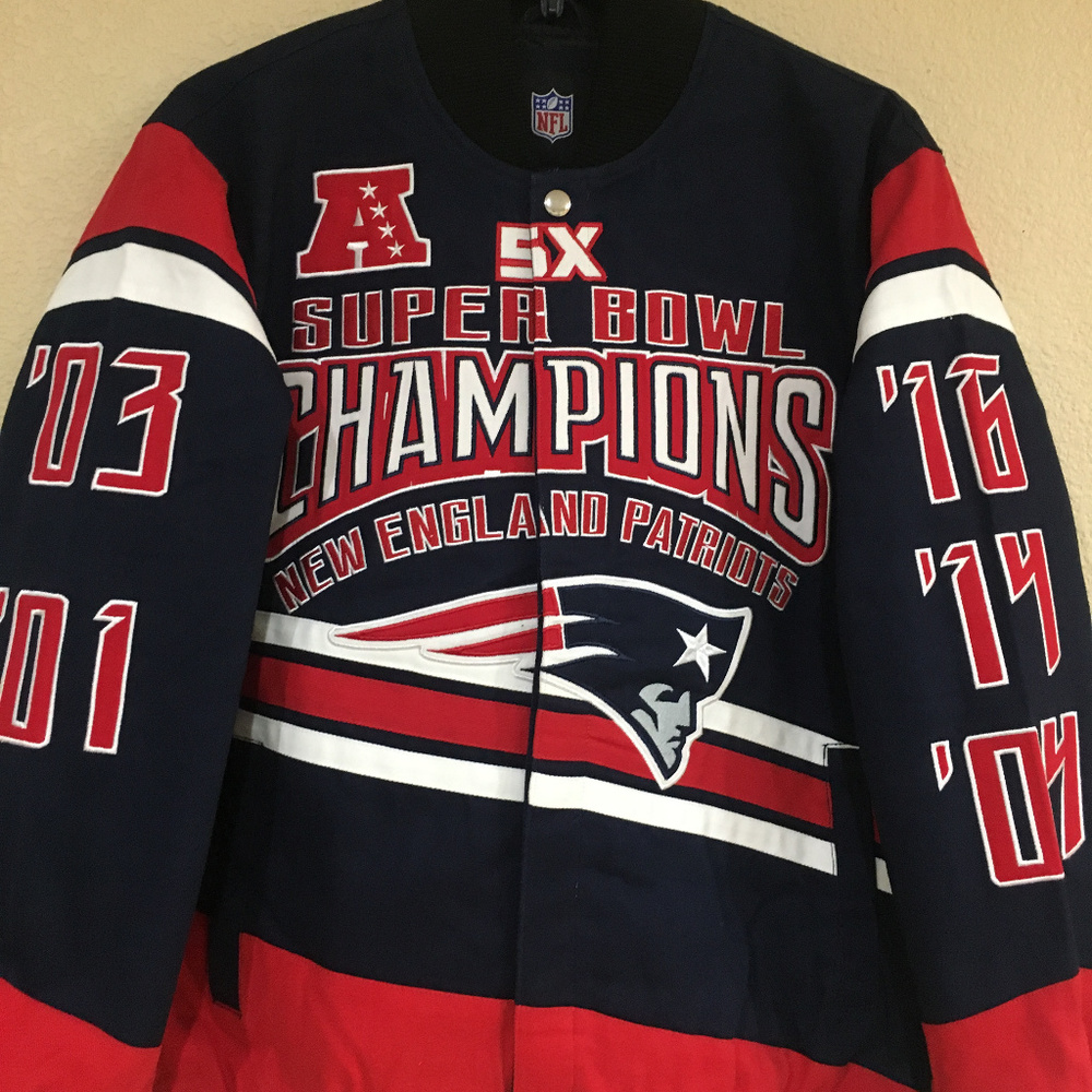 New England Patriots 5X Championship Cotton Twill
